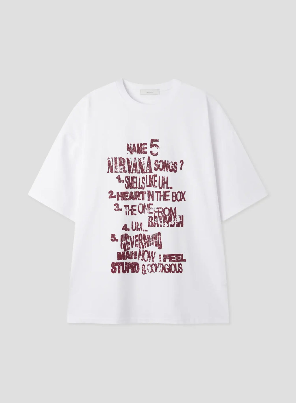 Retro Nirvana Print Graphic T-Shirt IL516