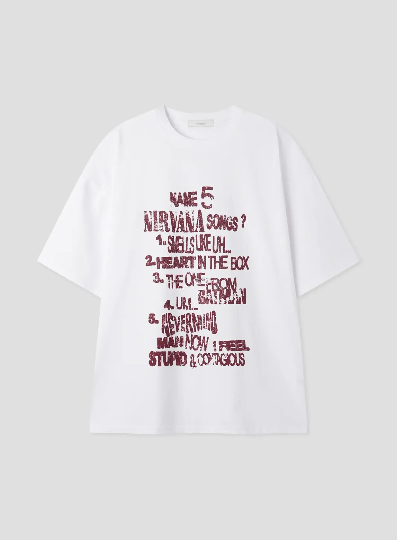 Retro Nirvana Print Graphic T-Shirt IL516