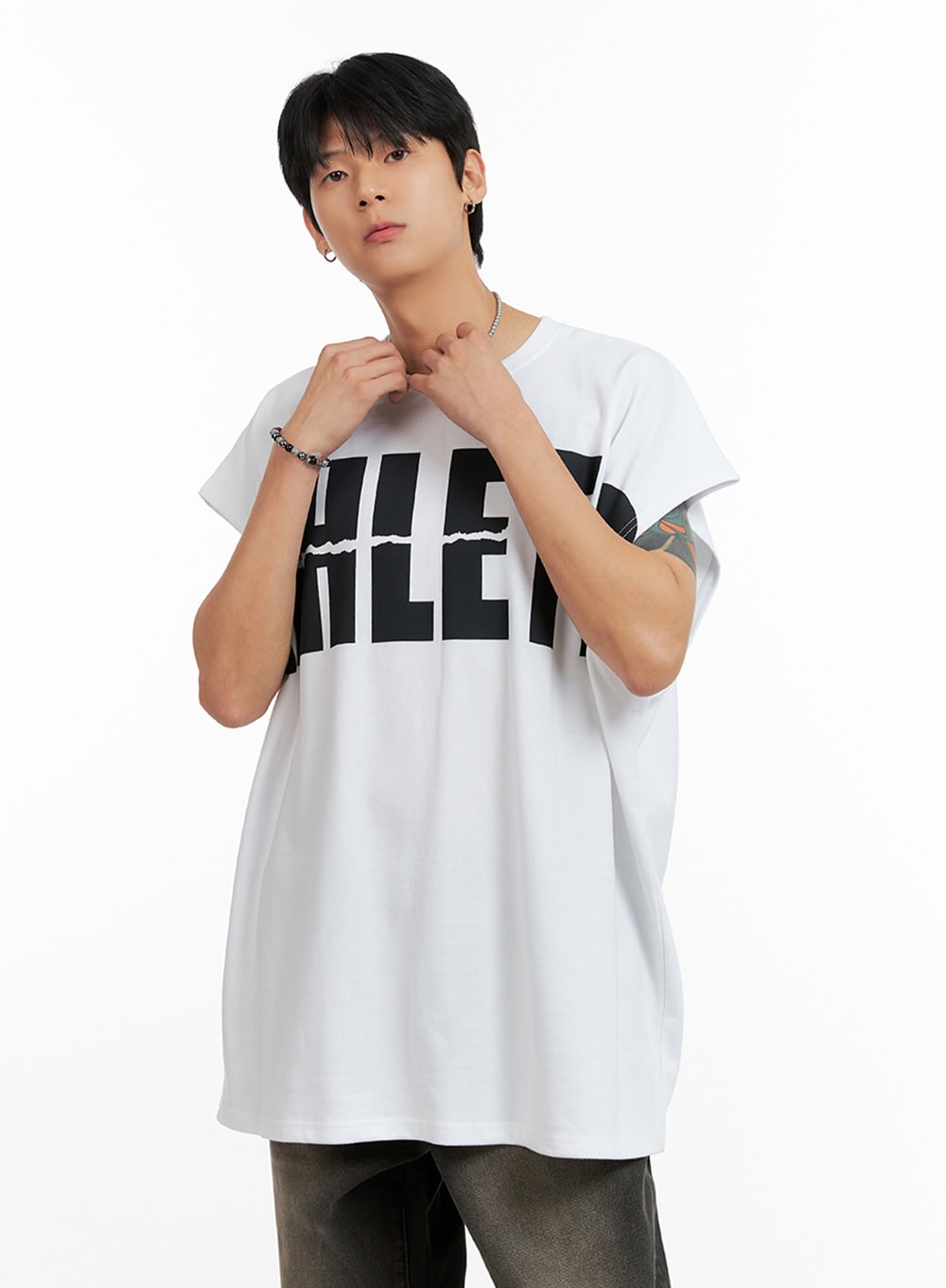 Men's Oversize Sleeveless T-Shirt IG402