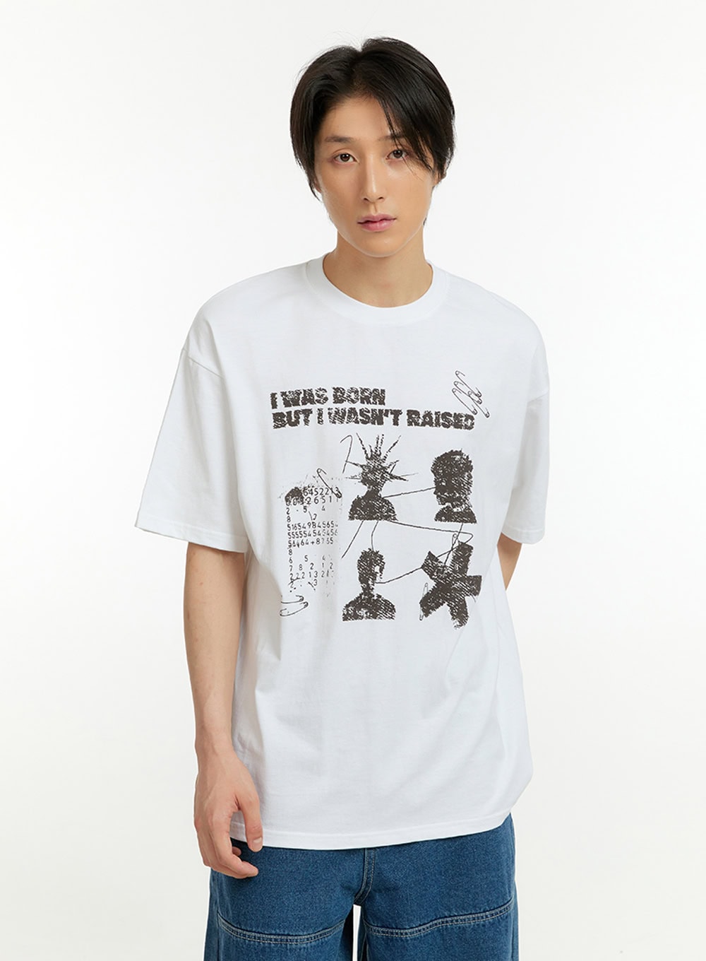 Men's Casual Graphic Cotton T-Shirt IL418