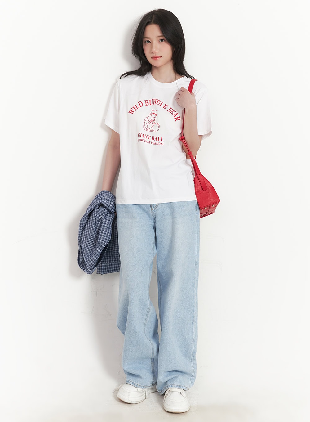 Bubble Pop Graphic Oversize T-Shirt CA511