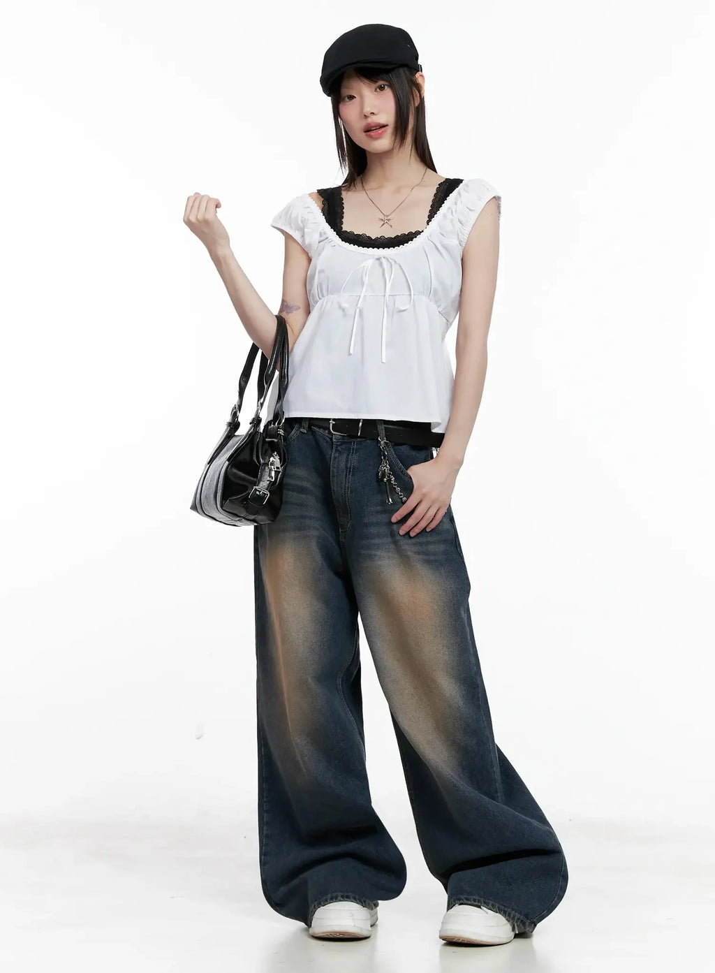 Lace Detail Blouse IL531