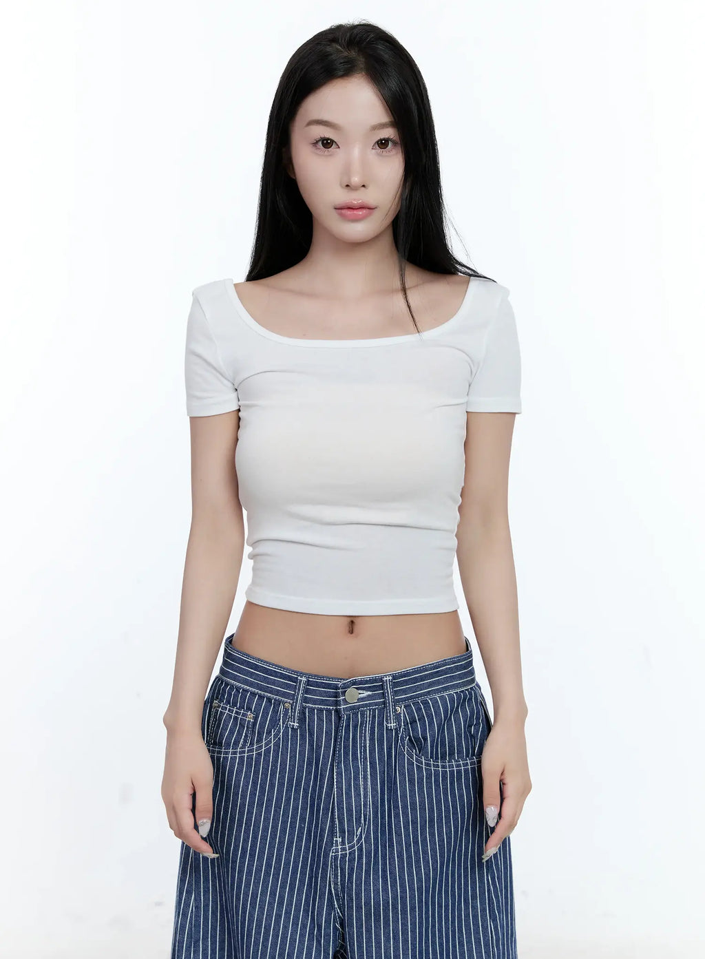 Square-Neck Crop Top CL530