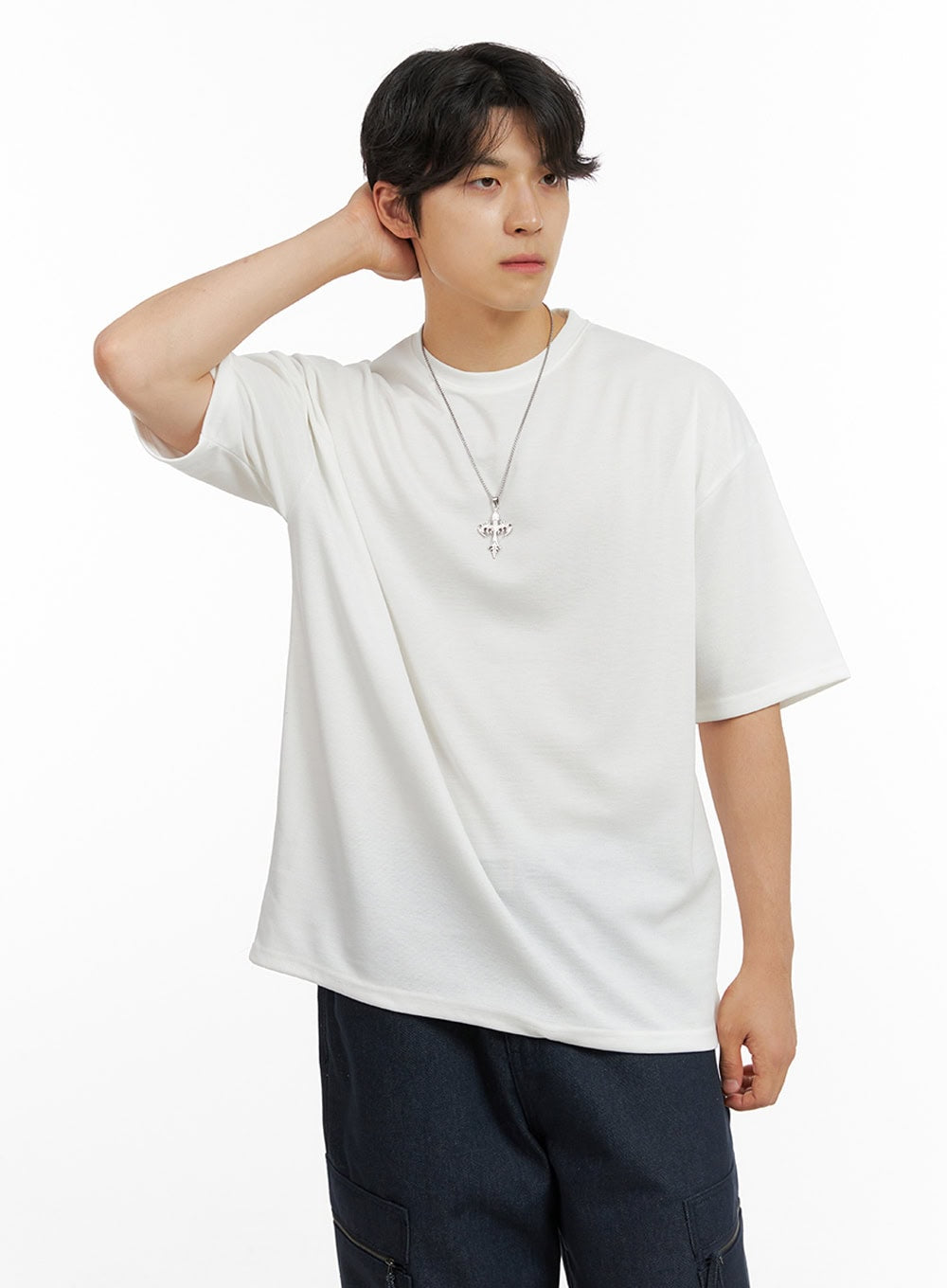 Men's Basic Round Neck T-Shirt IG409