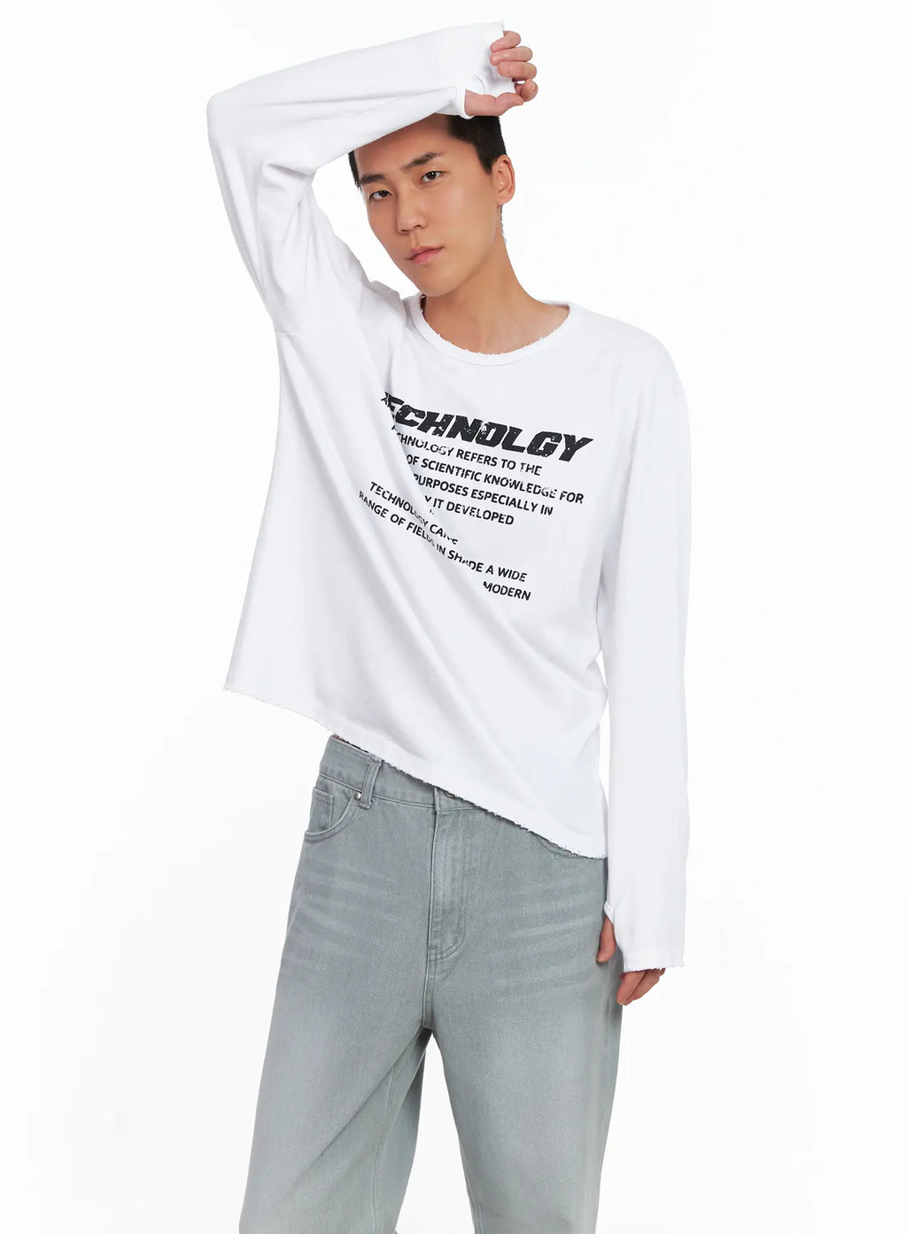 Men's Tech Graphic Long Sleeve Tee IS509