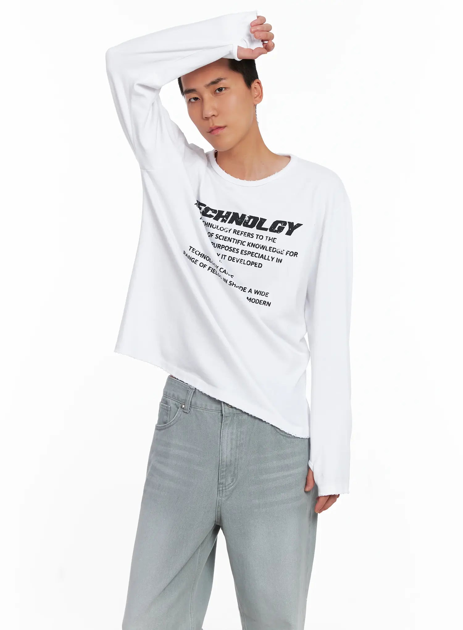 Men's Tech Graphic Long Sleeve Tee IS509