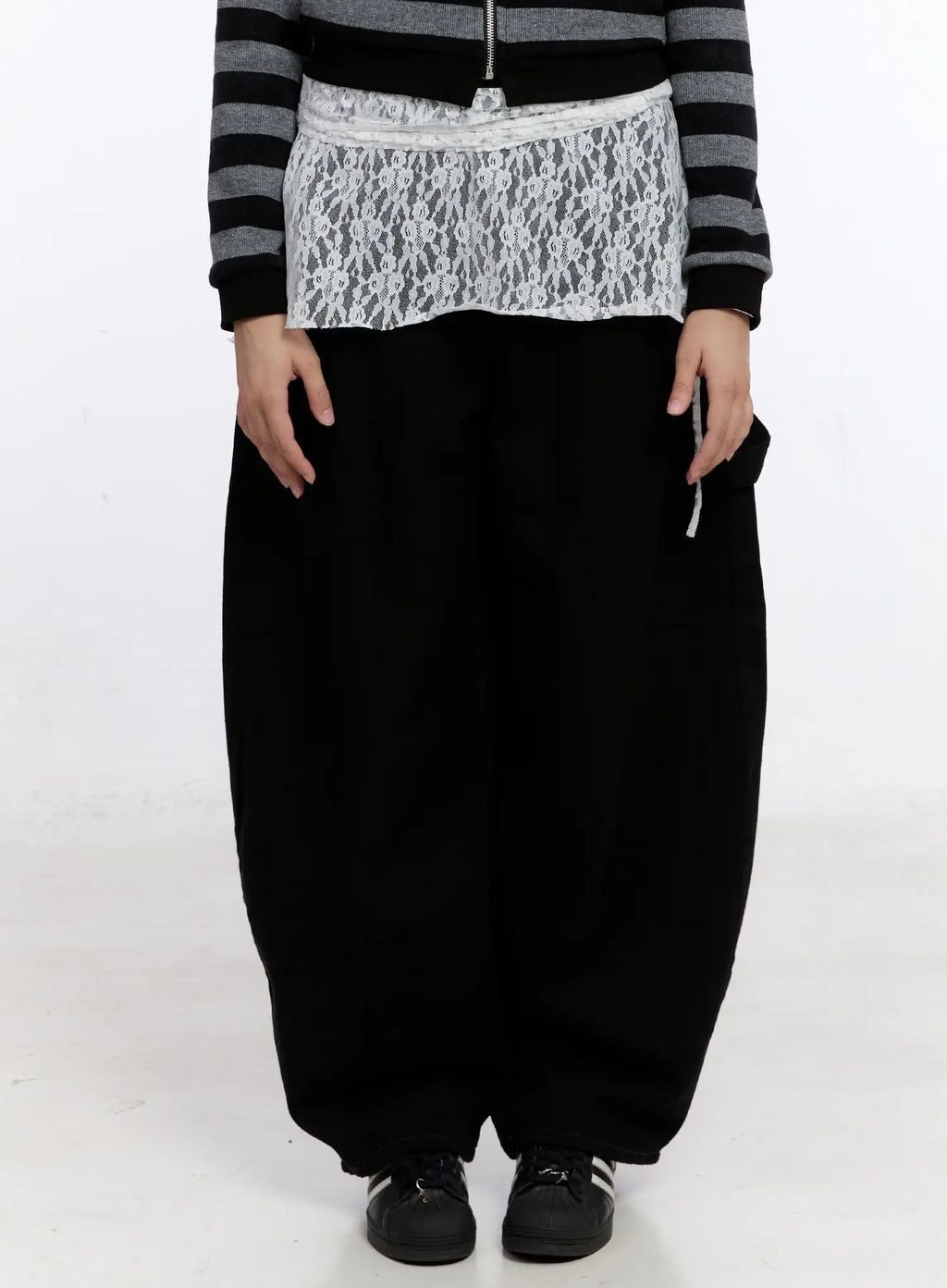 Lace Layered Wrap Skirt CS524