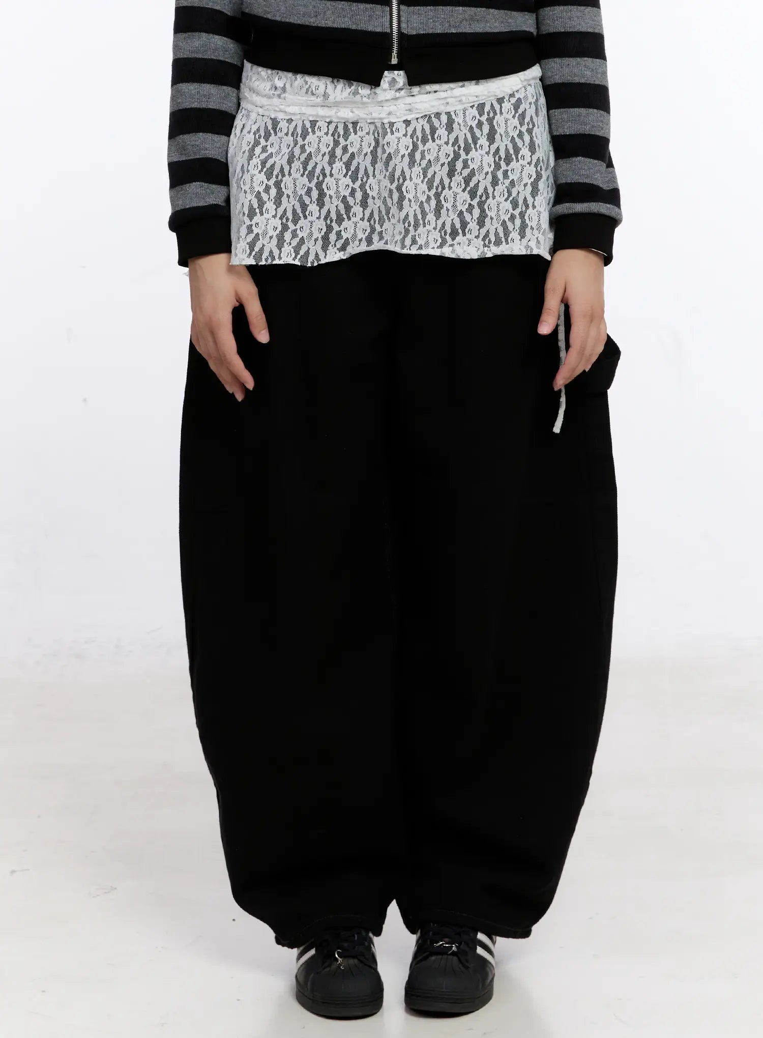 Lace Layered Wrap Skirt CS524