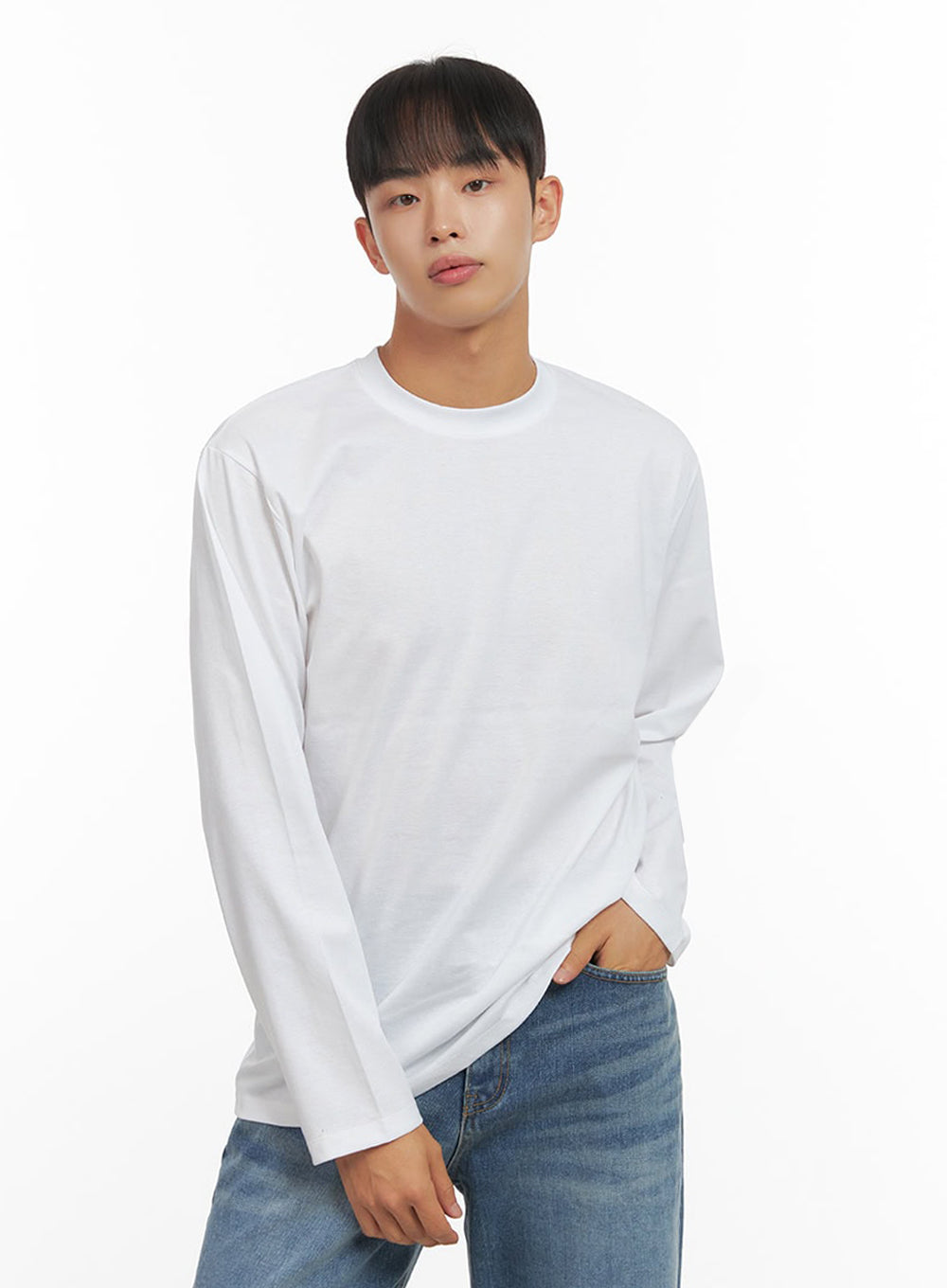 Men's Basic Long Sleeve T-Shirt IO420