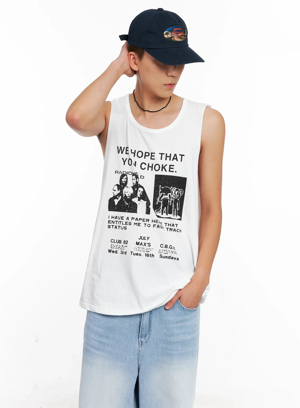 Men's Graphic Sleeveless Tee IG508