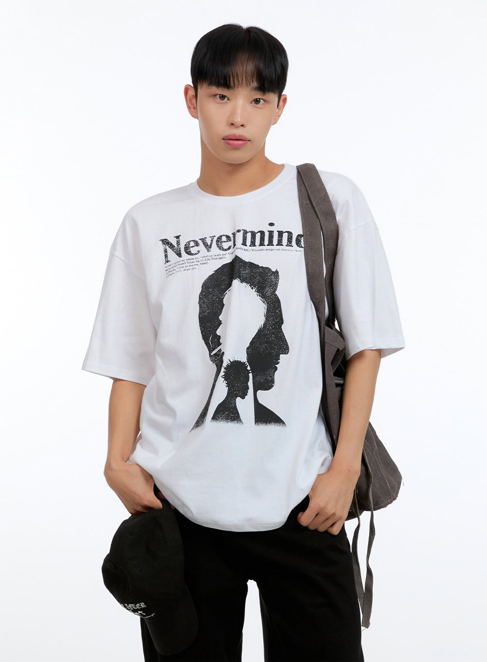 Men's Round Neck Graphic Cotton Tee IG422