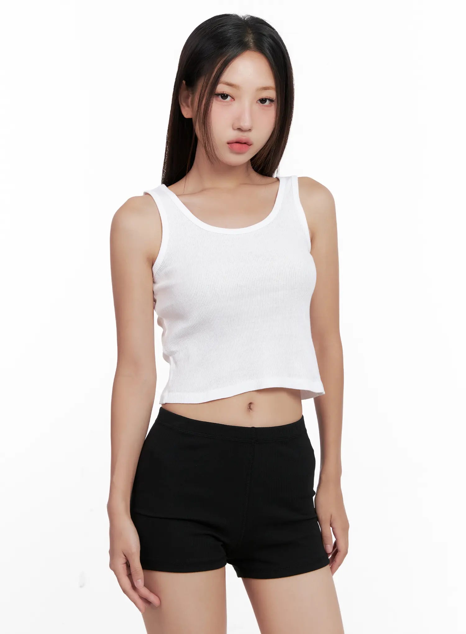 Essential Ribbed Crop Tank CL521