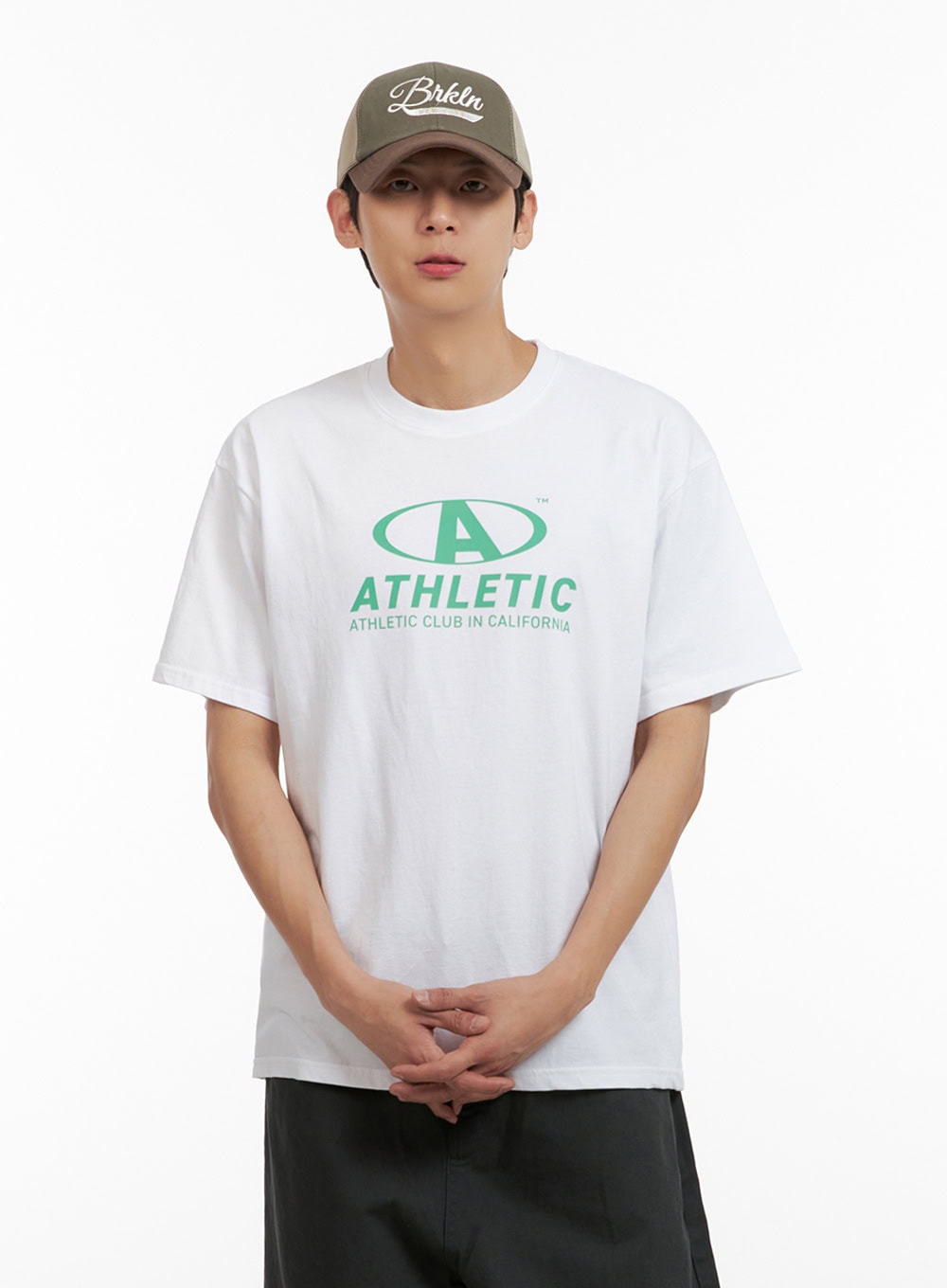 Men's Graphic Round Neck T-Shirt (White) IL404