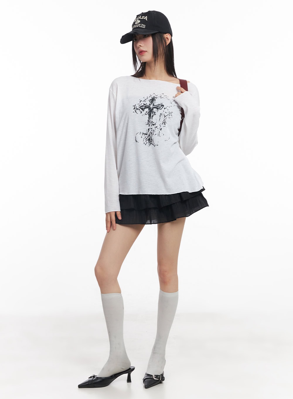 Dreamy Semi-Sheer Graphic Long Sleeve CY514