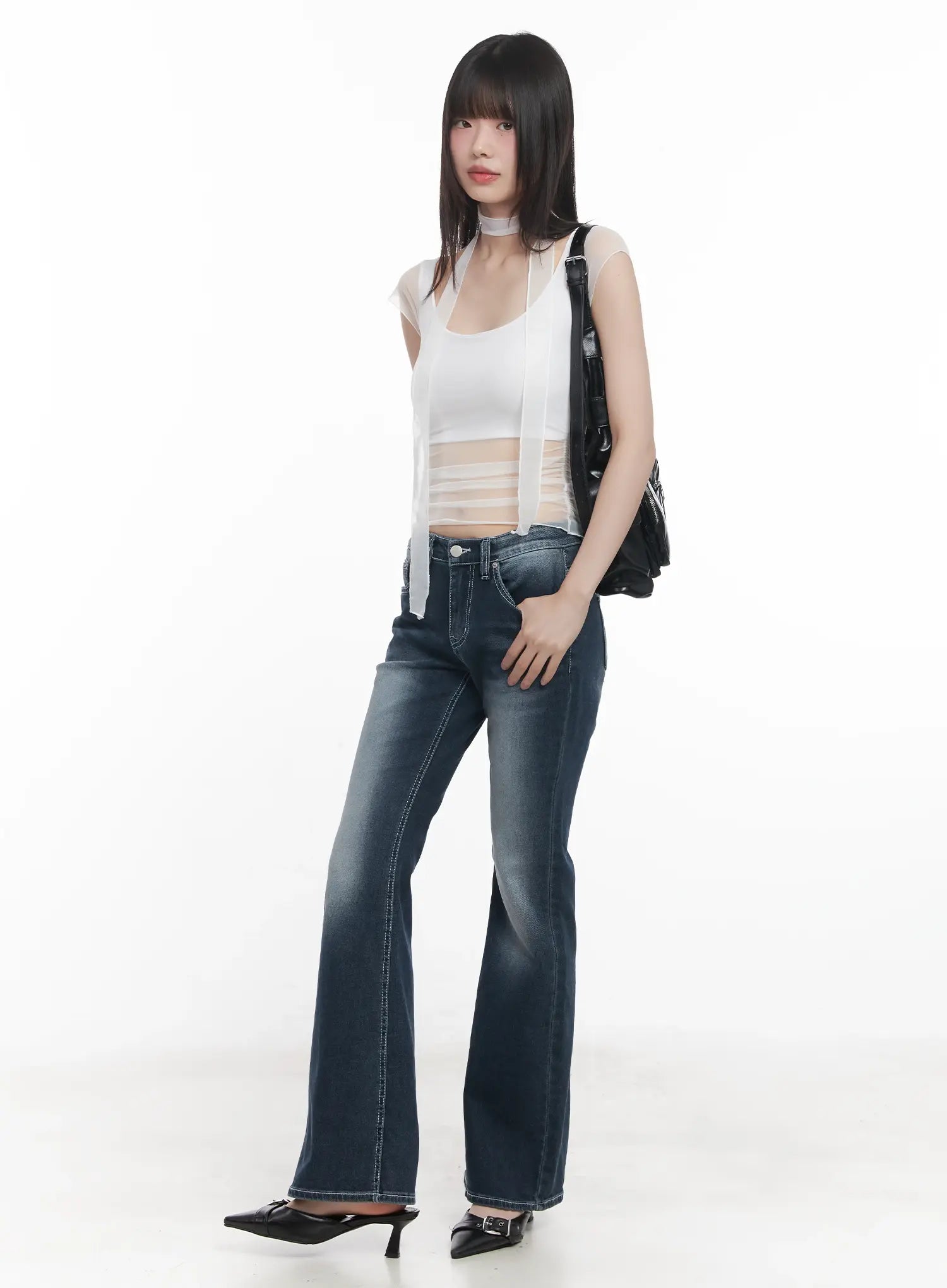Sheer Chic Crop Tee CU518