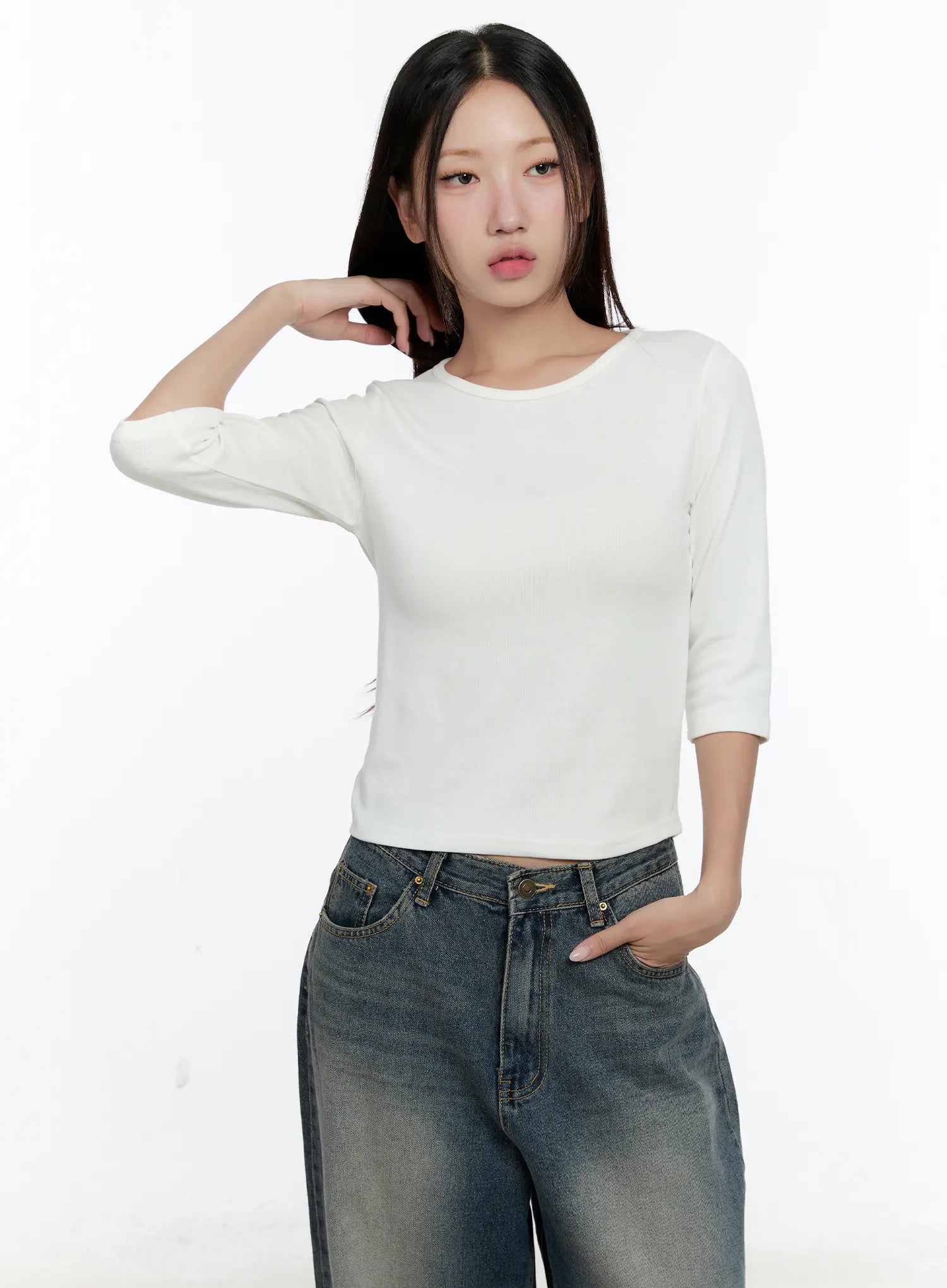 Basic 3/4 Sleeve Top CS517