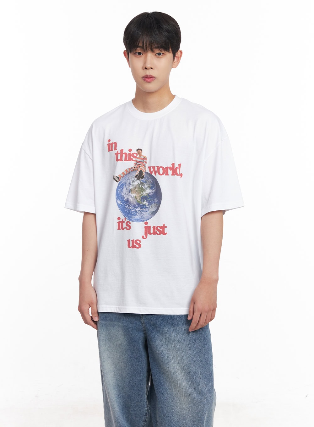 Men's Graphic Planet T-Shirt IY520