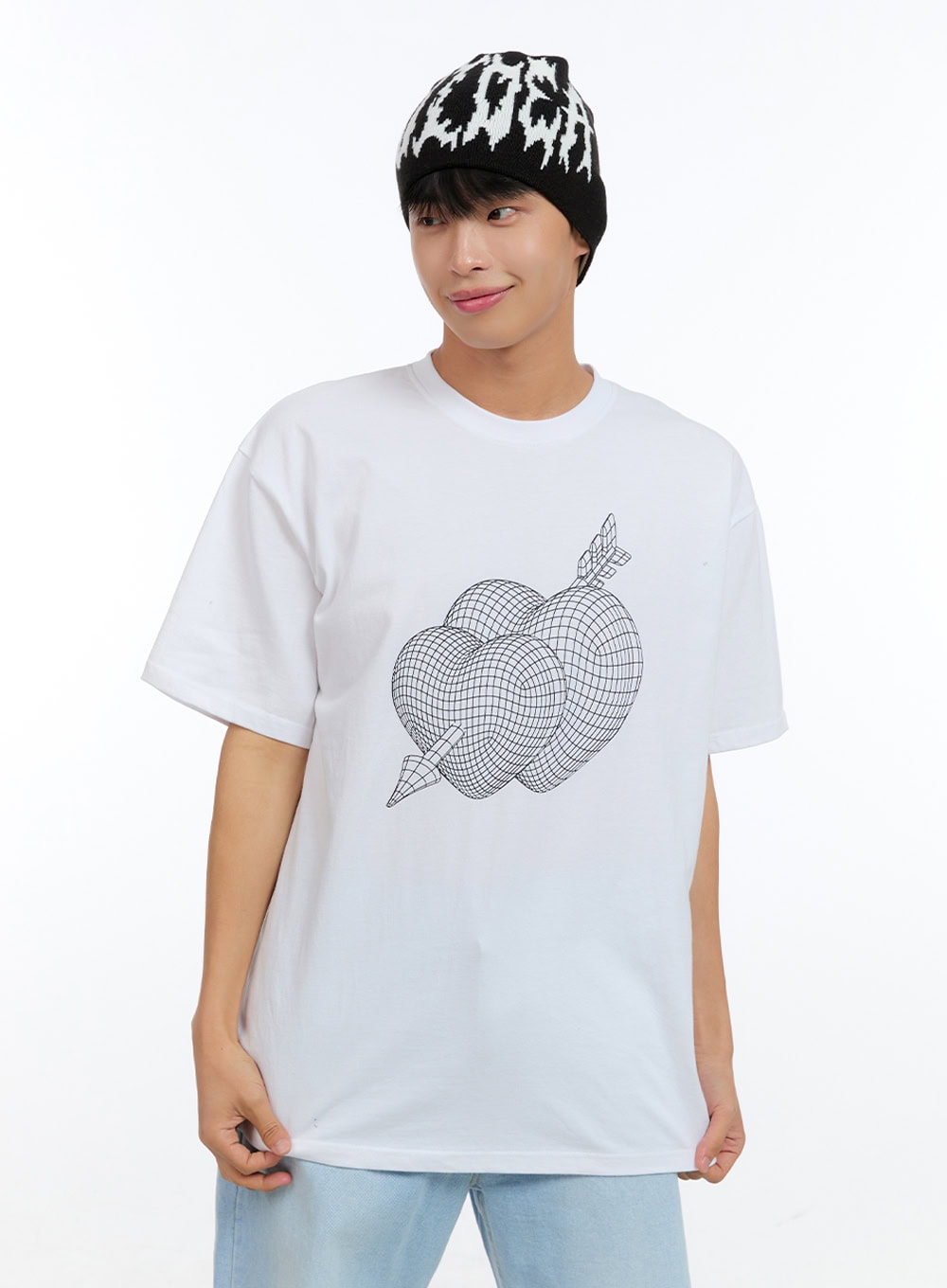 Men's Cotton Graphic Round-Neck T-Shirt IG416