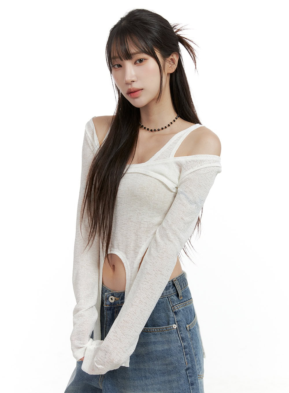 Unbalanced Chic Crop Top CL424