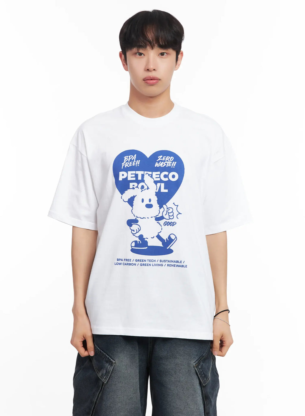 Men's Heart Graphic T-Shirt IU519