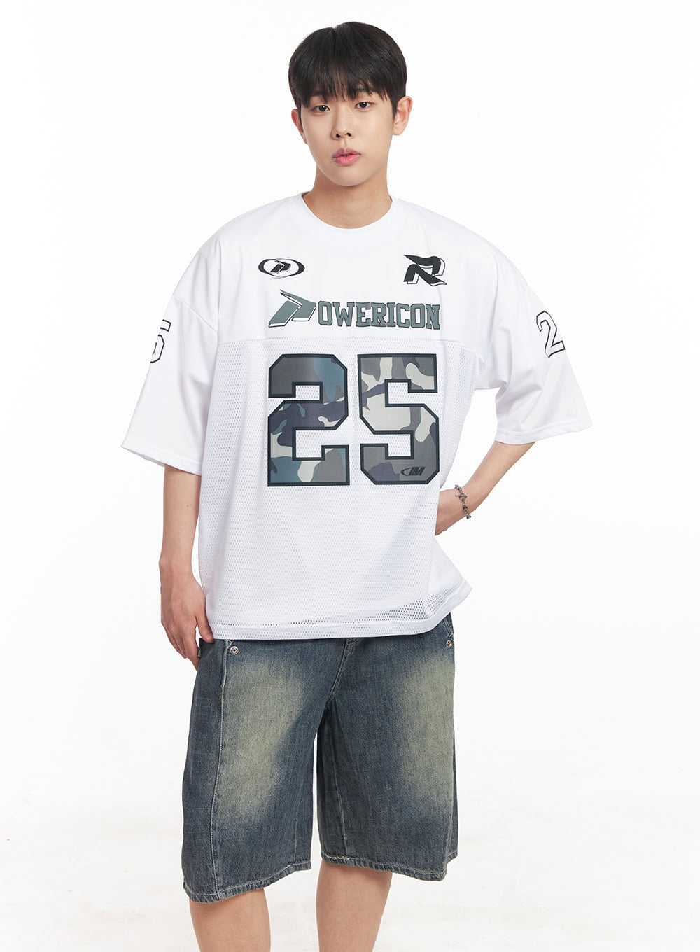 Men's Camo Mesh Jersey T-Shirt IA525