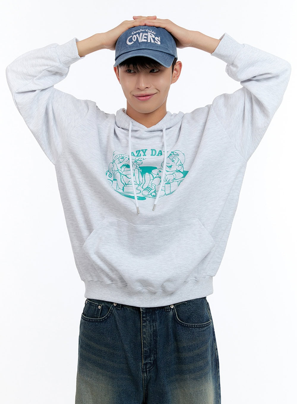 Men's Graphic Hooded Sweatshirt IS412