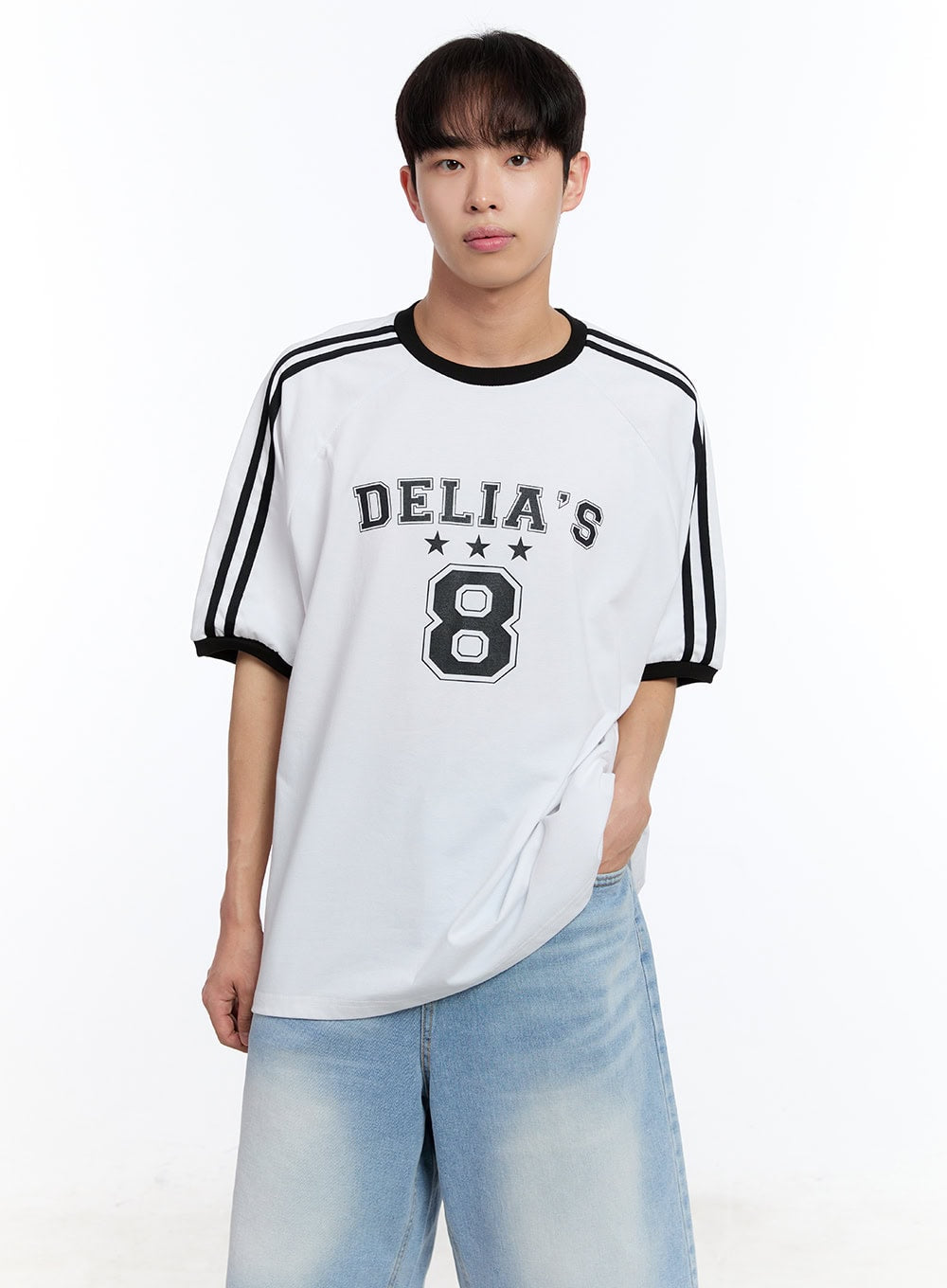Men's Sporty Raglan Track T-Shirt IY529