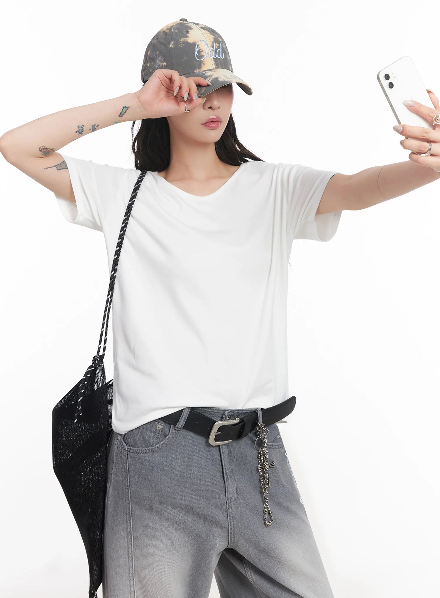 U-Neck Loose-Fit T-Shirt IC503