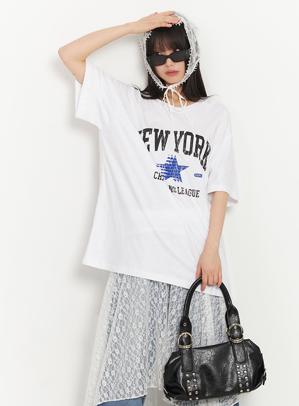 NY Graphic Oversize T-Shirt IY502
