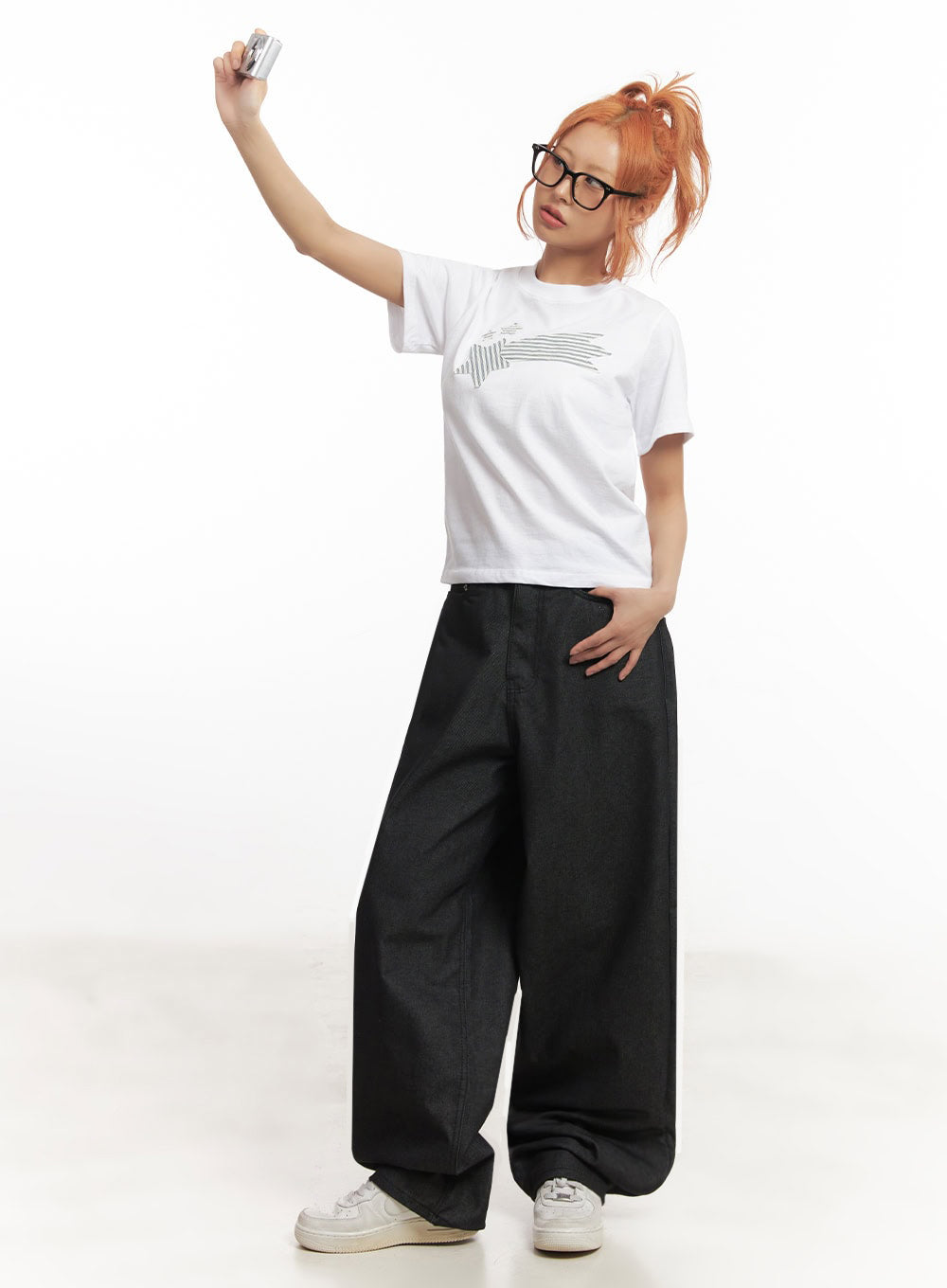 Kassandra Wide-Leg Baggy Jeans IA515