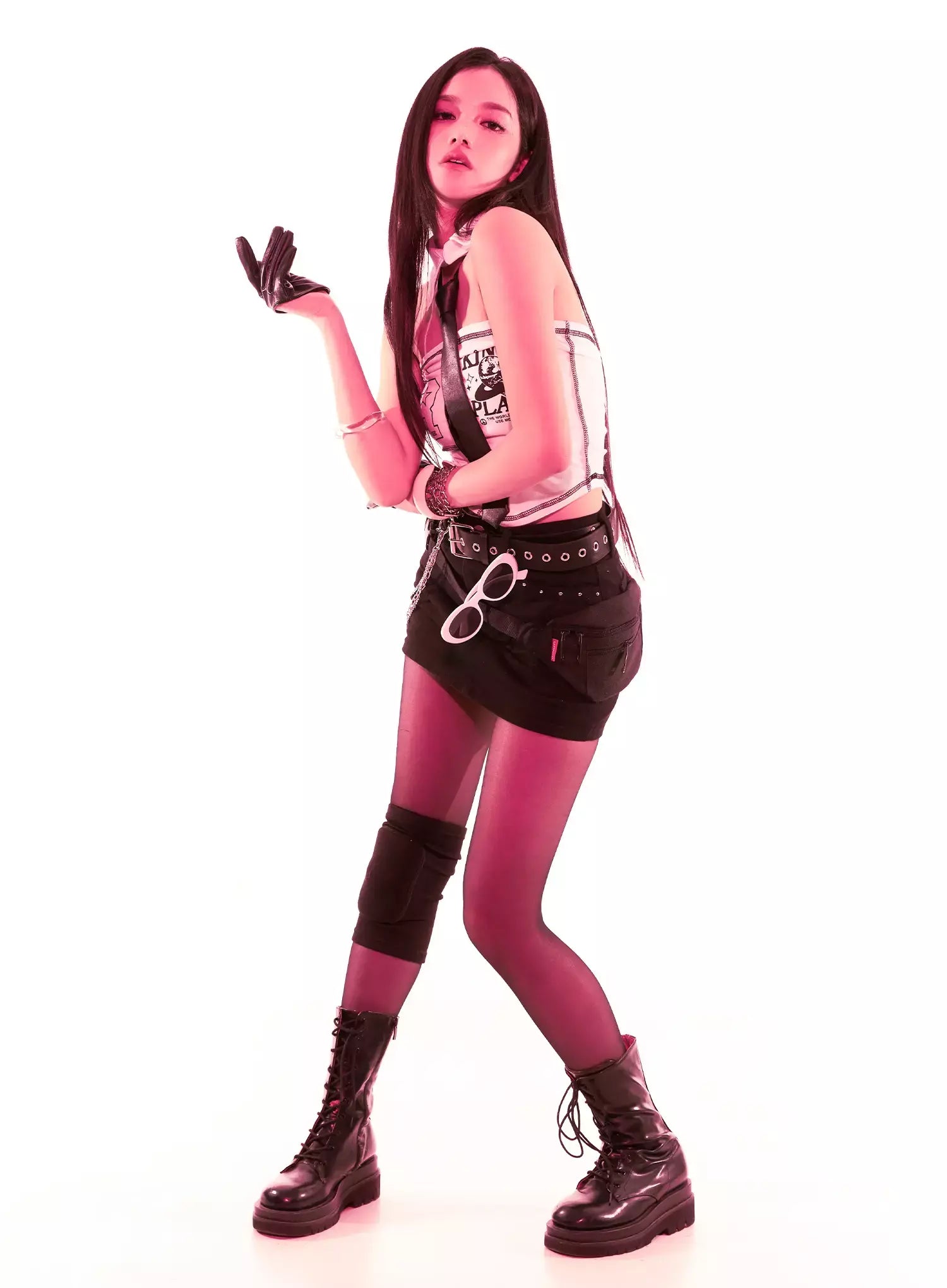 Studded Mini Skirt IS525