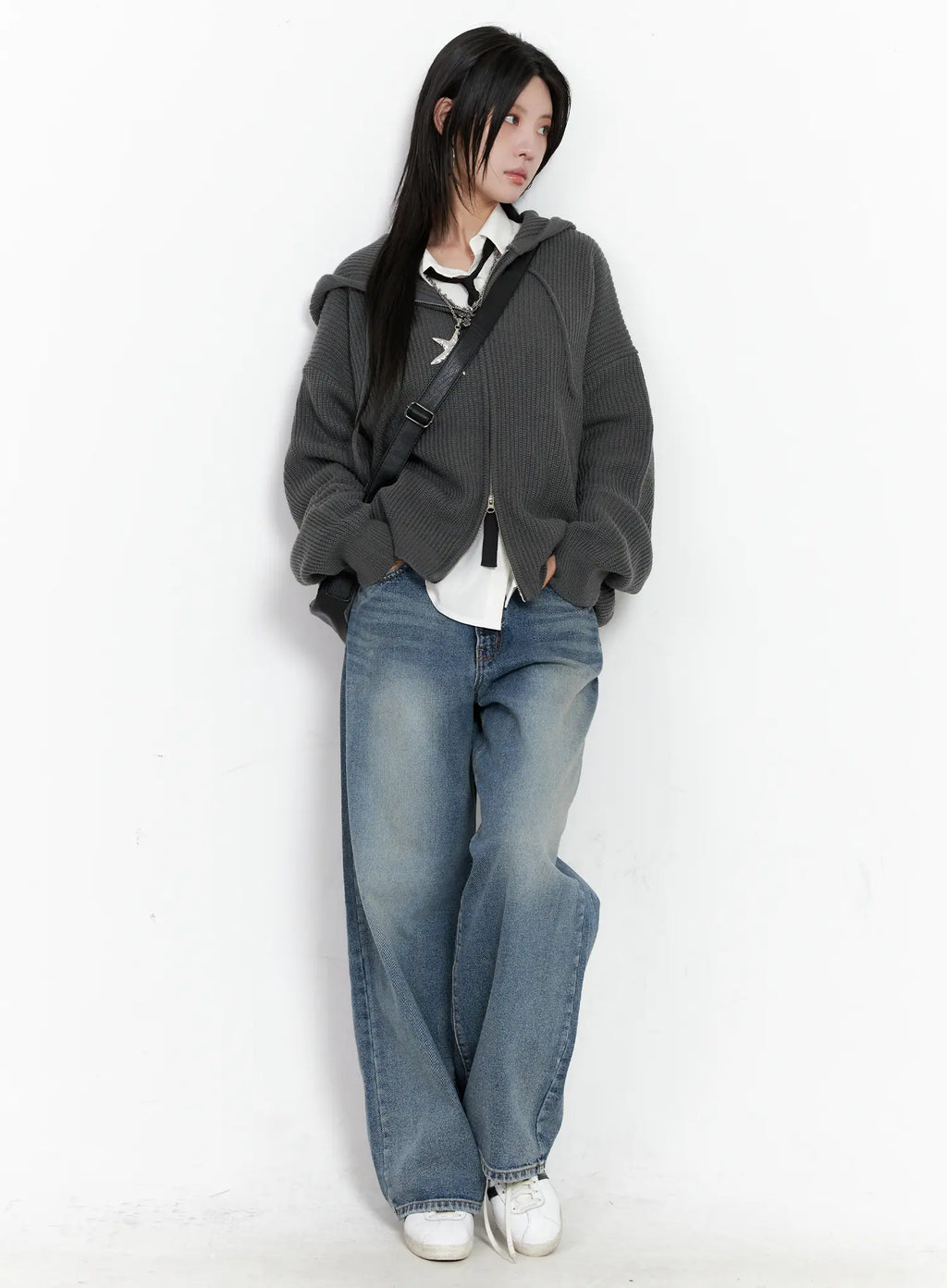 Joo Washed Wide Leg Jeans CS510