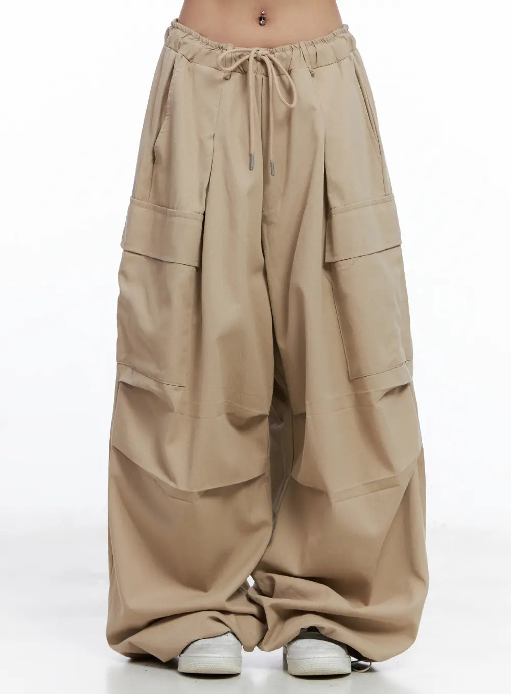 Wide-Leg Cargo Balloon Pants CL514