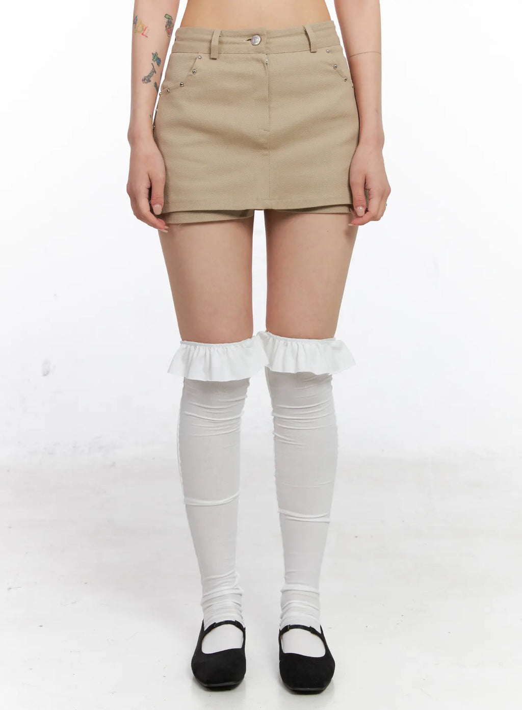 Studded Mini Skorts CO507