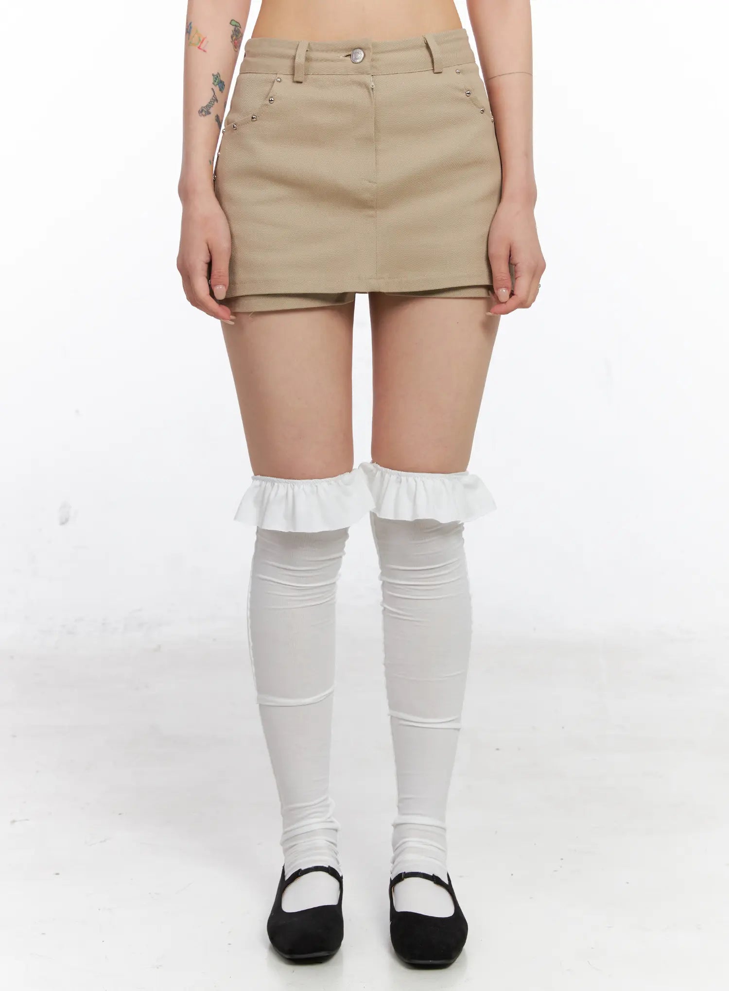 Studded Mini Skorts CO507