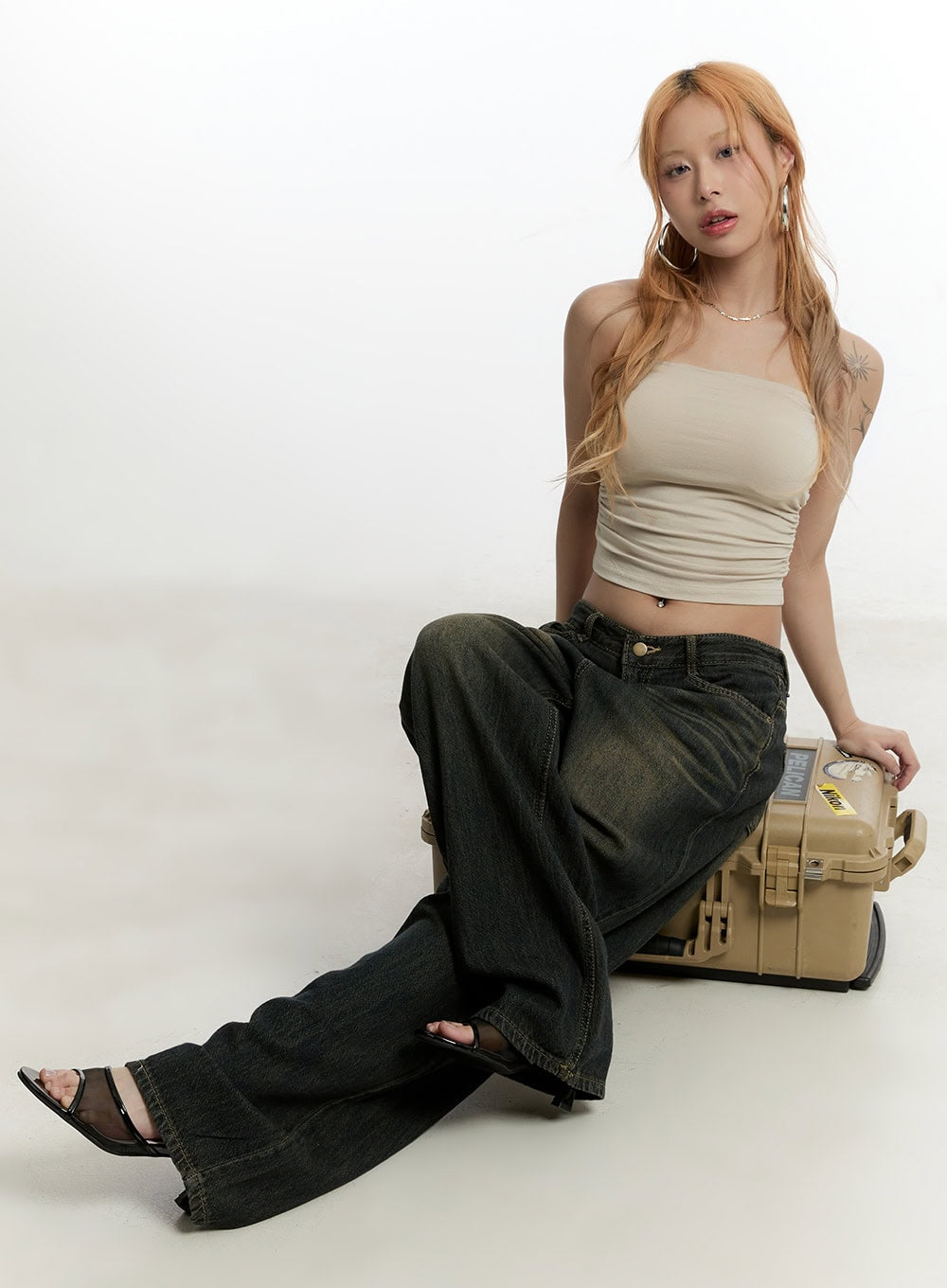 Shirred Detail Top CY506