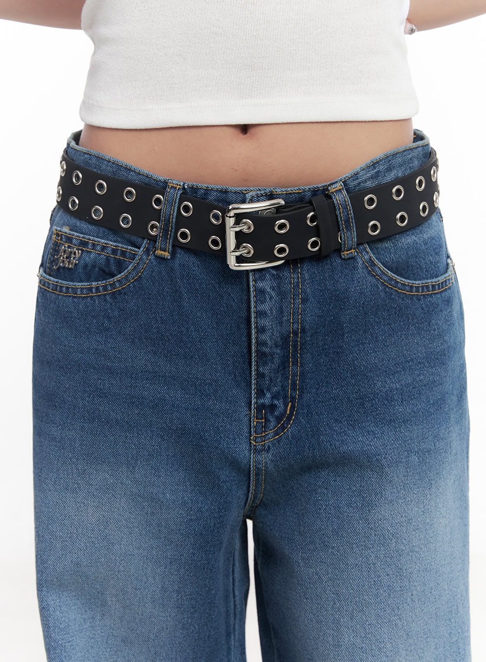 Bold Eyelet Buckle Belt CY527