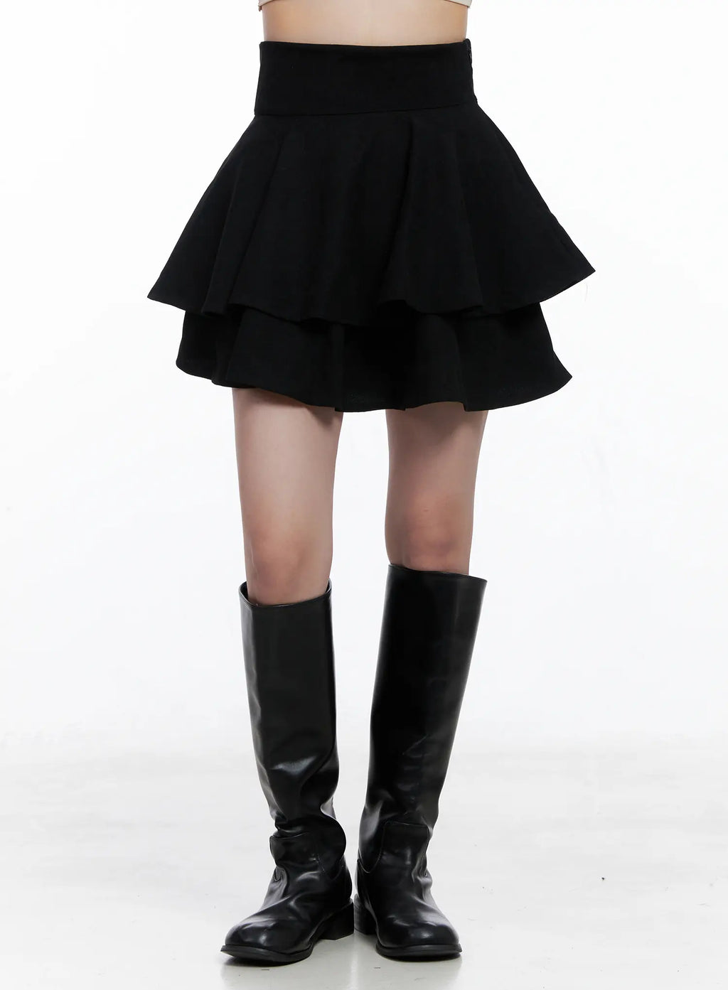 High Waist Tiered Mini Skirt CS523