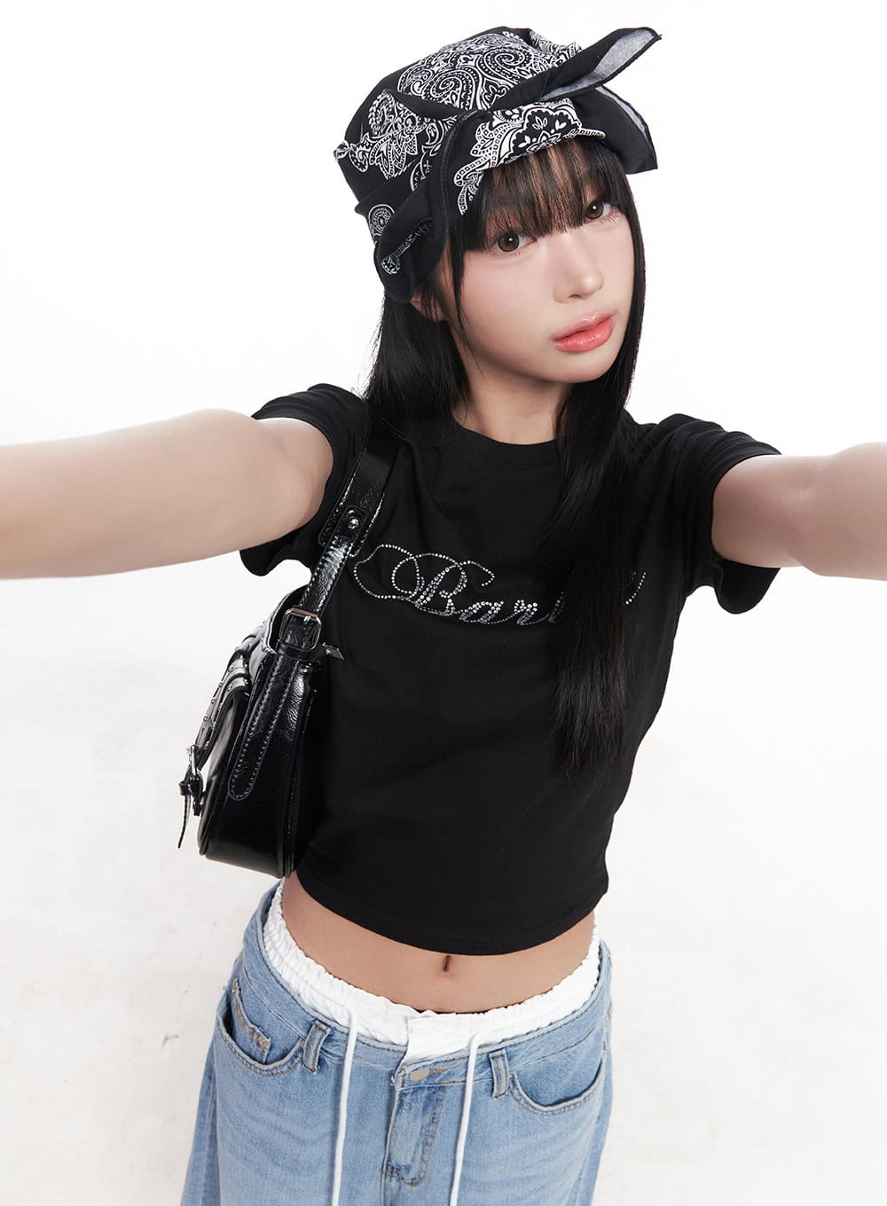 Casual Beaded Crop Top CY527