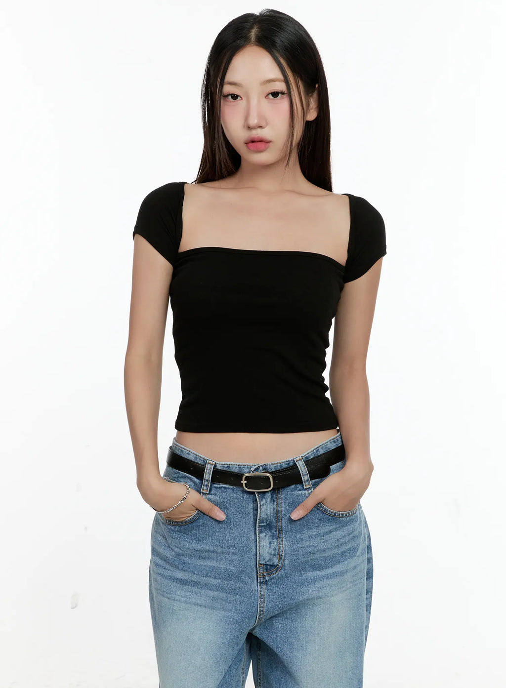 Square-Neck Crop Top CL531