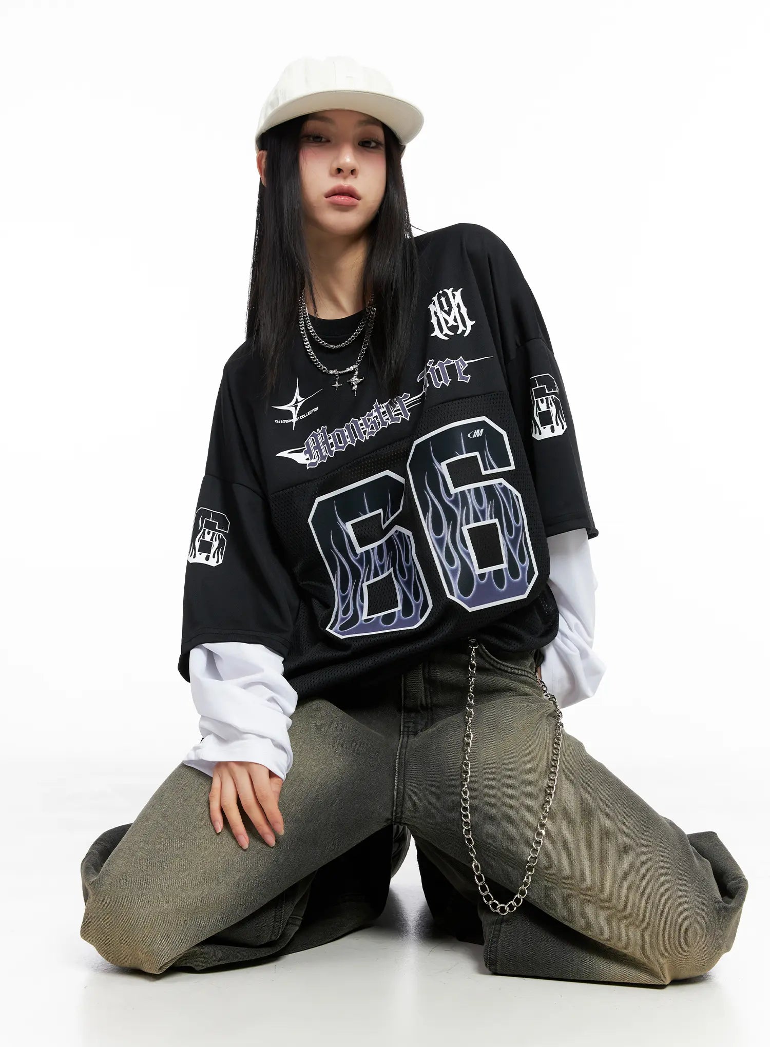Oversized Graphic Long Sleeve CC1109