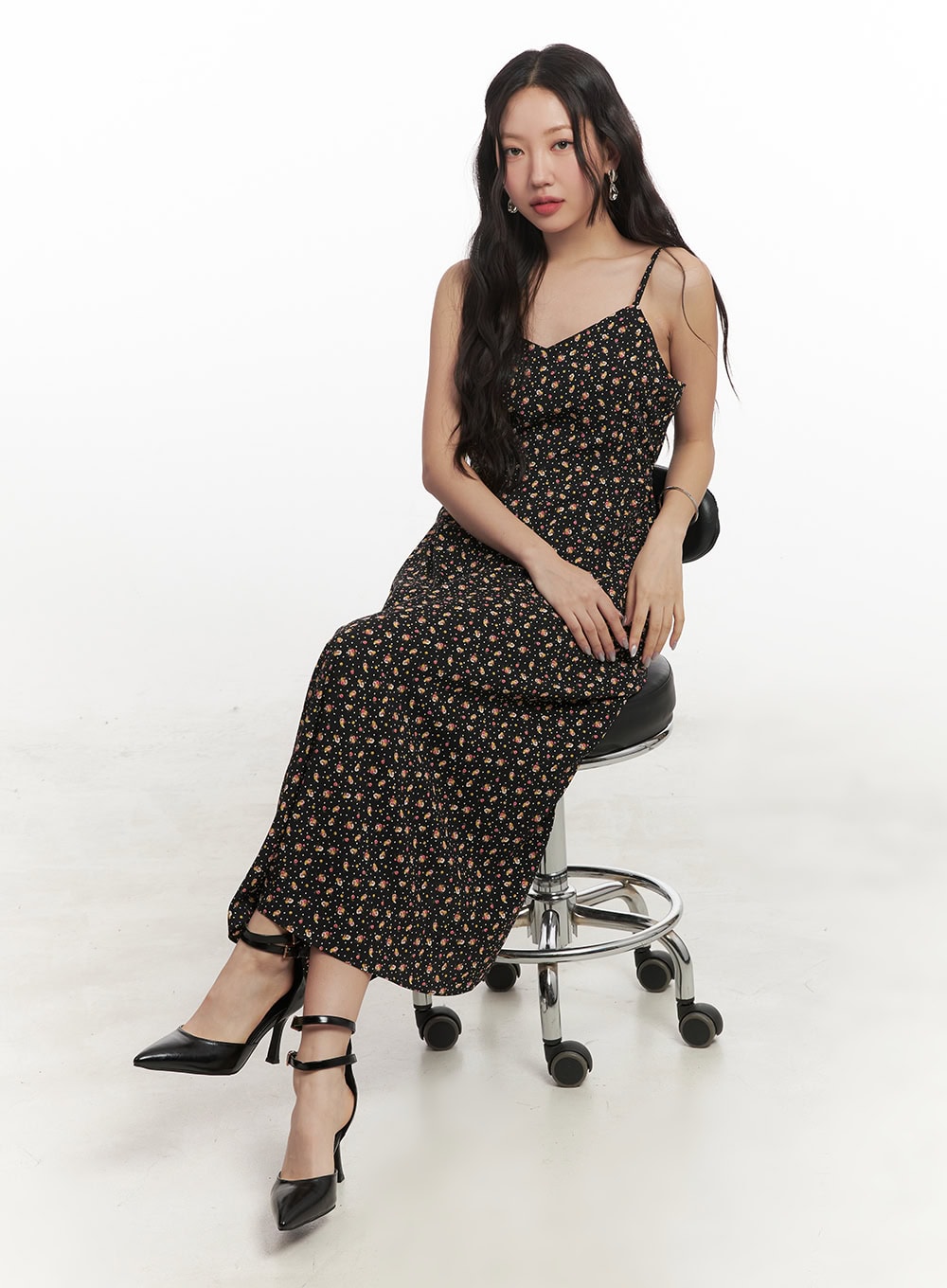 Sweetheart Floral Cami Maxi Dress CF520