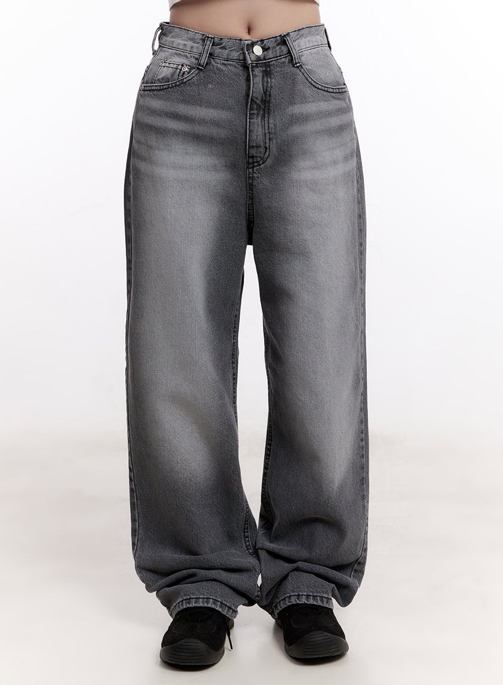 Athena Washed Wide-Leg Jeans CM527