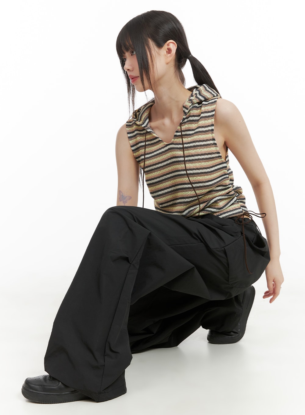 Drawstring Parachute Pants (Unisex) CA418