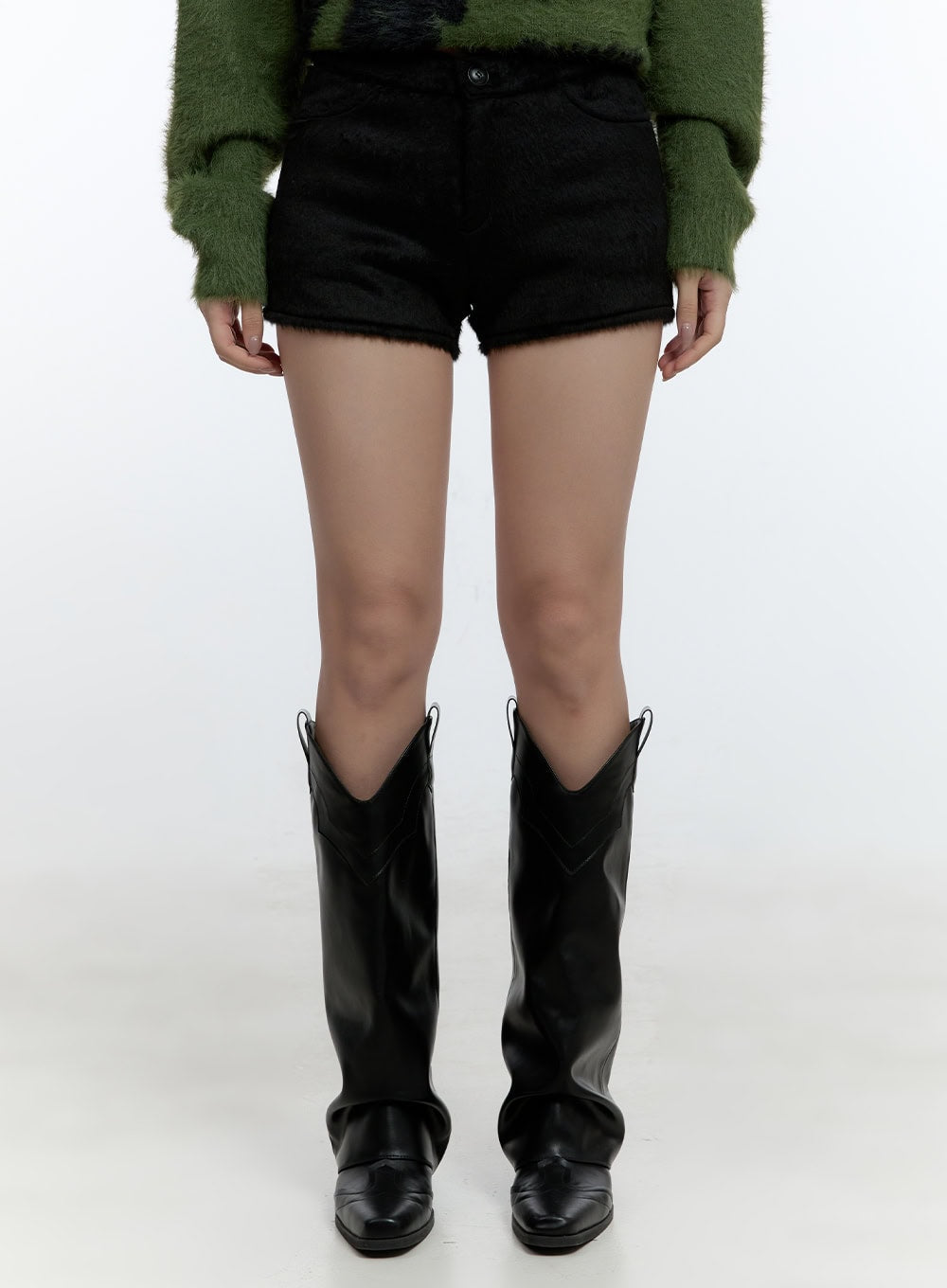 Wool-Blend Low-Rise Shorts CD424