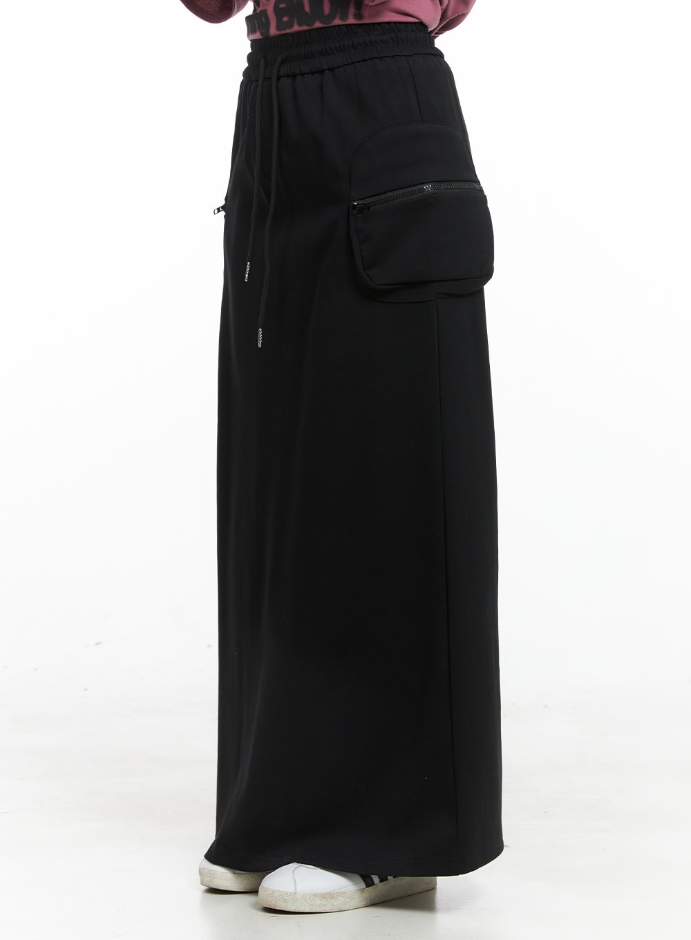 String Banded Cargo Maxi Skirt CG408