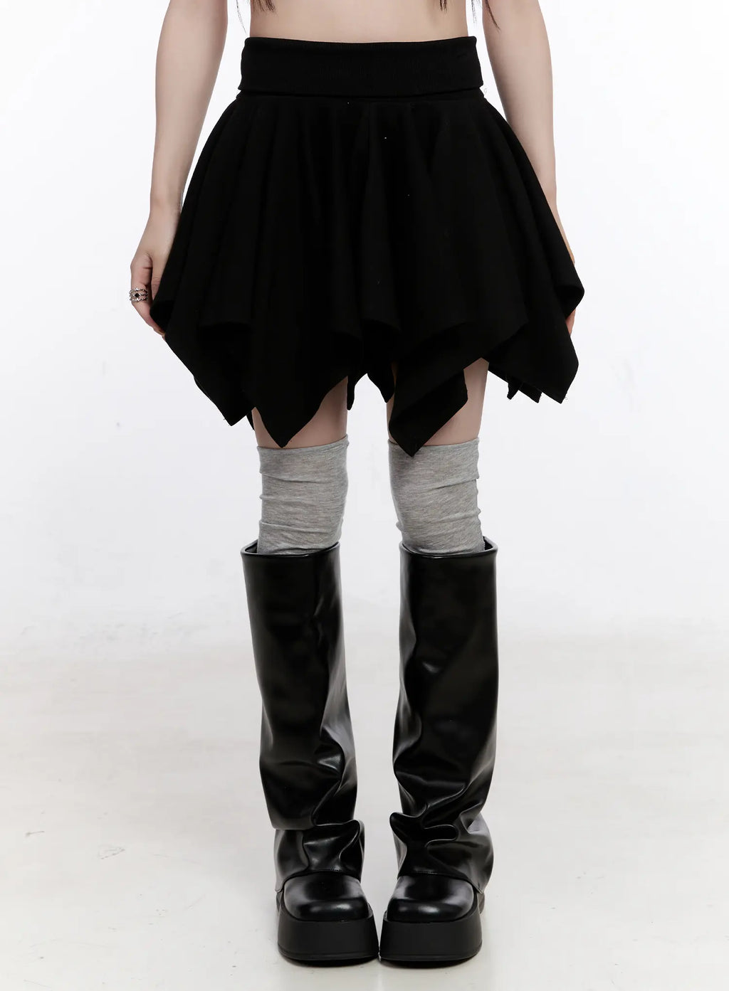 Asymmetrical Layered Mini Shirt CO501