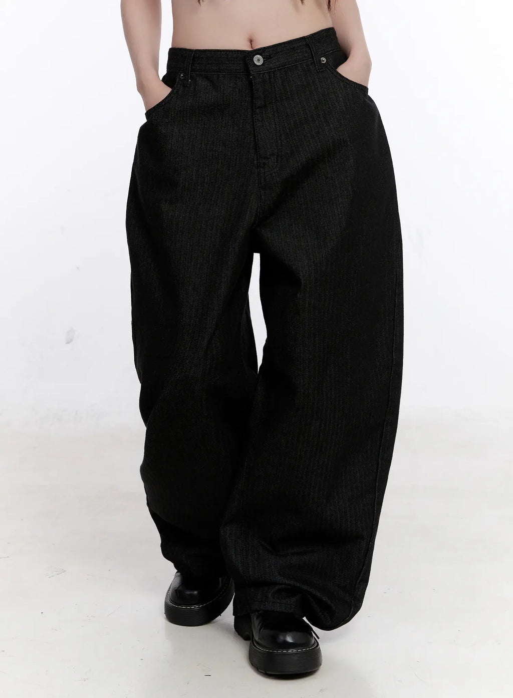 Vada Stitched Wide Leg Jeans CS530