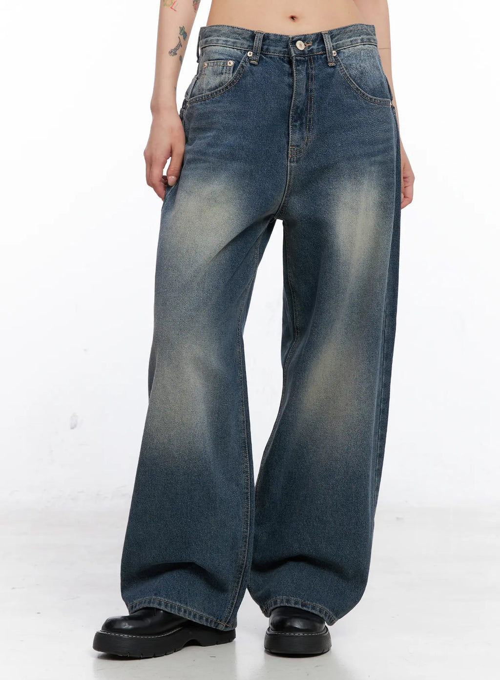 Louise Washed Baggy Jeans CO508