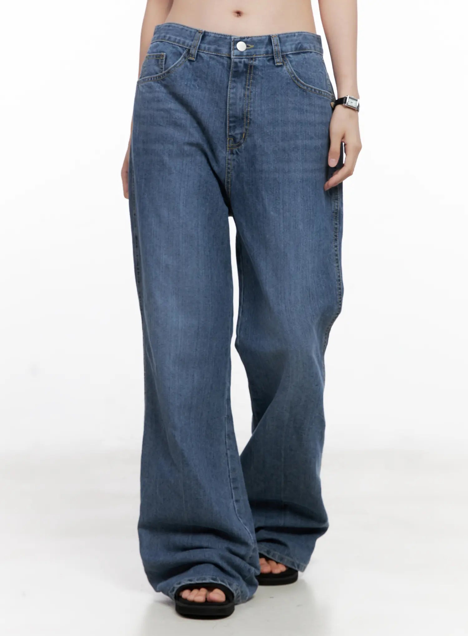 Bora Wide-Leg Flare Denim Jeans CL524